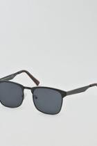 American Eagle Outfitters Ae Gunmetal Retro Sunglasses