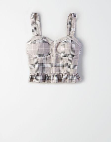 American Eagle Outfitters Ae Plaid Camisole