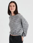 American Eagle Outfitters Ae Soft & Sexy Plush Cinch Hem Crew