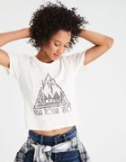 American Eagle Outfitters Studded Def Leppard Shrunken Graphic Tee