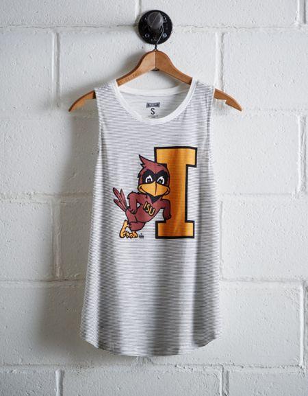 Tailgate Women's Iowa State Stripe Tank