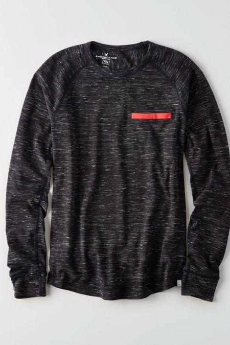 American Eagle Outfitters Ae Flex Long Sleeve Pocket T-shirt