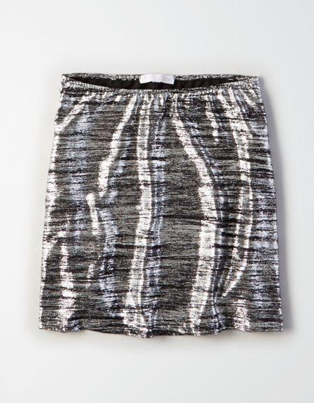 American Eagle Outfitters Don't Ask Why Metallic Circle Skirt