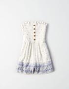 American Eagle Outfitters Ae Smocked Tube Top Romper