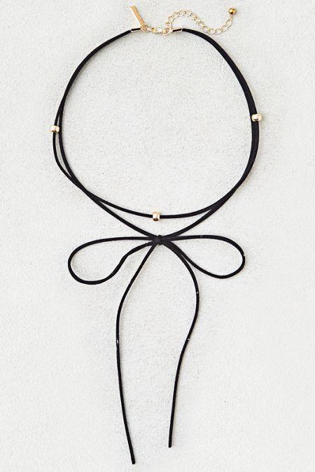 American Eagle Outfitters Ae Double Layer Bow Choker