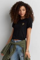 American Eagle Outfitters Ae Patched Shrunken T-shirt