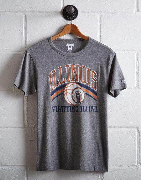 Tailgate Men's Illinois Fighting Illini Basketball T-shirt