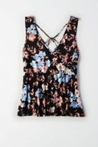 American Eagle Outfitters Ae Soft & Sexy Strappy Double-v Tank