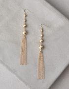 American Eagle Outfitters Ae Gold Ball & Tassel Earrings