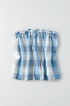 American Eagle Outfitters Ae Plaid Tube Top