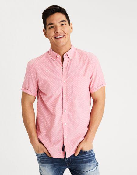 American Eagle Outfitters Ae Cactus Short Sleeve Shirt