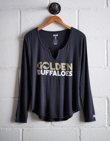 Tailgate Women's Colorado Split Neck T-shirt