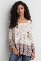American Eagle Outfitters Ae Tiered Tunic Shirt