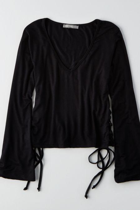 American Eagle Outfitters Don't Ask Why Bell Sleeve Shirt