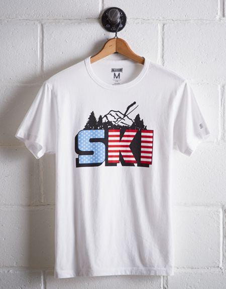 Tailgate Men's Usa Ski T-shirt