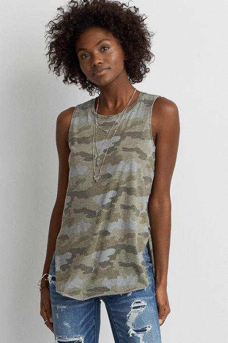 American Eagle Outfitters Ae Knot Front Tank