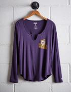 Tailgate Women's Lsu Split Neck T-shirt