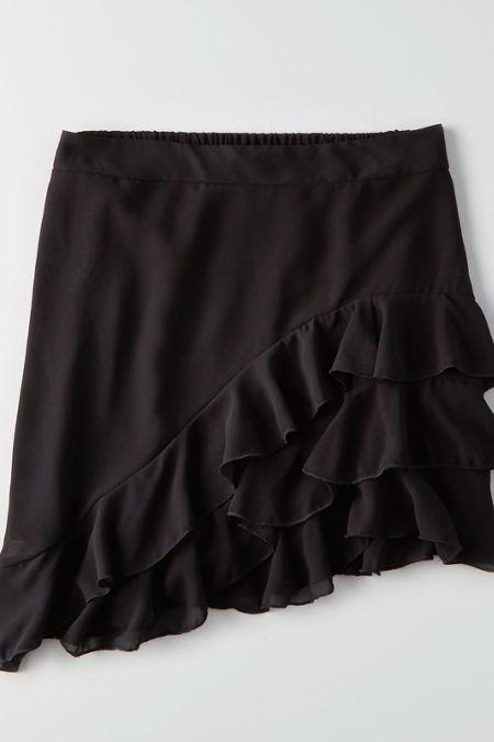 American Eagle Outfitters Don't Ask Why Asymmetrical Ruffle Skirt