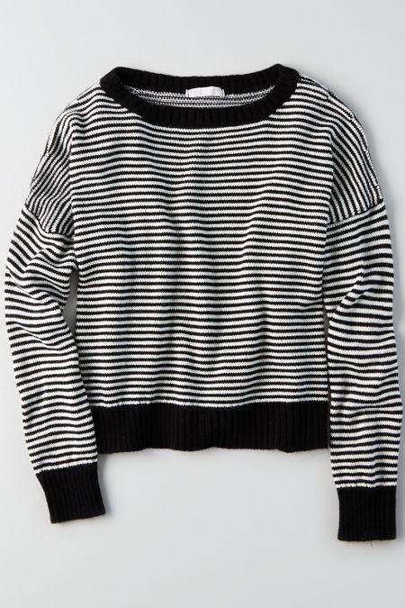 American Eagle Outfitters Don't Ask Why Boxy Crewneck Sweater