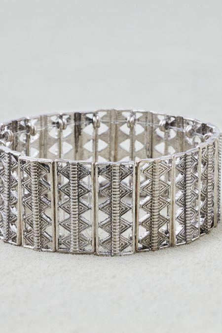 American Eagle Outfitters Ae Geo Shapes Stretch Bracelet