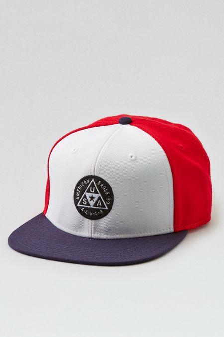 American Eagle Outfitters Ae Colorblock Patch Snapback Hat