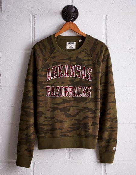 Tailgate Women's Arkansas Camo Fleece Sweatshirt