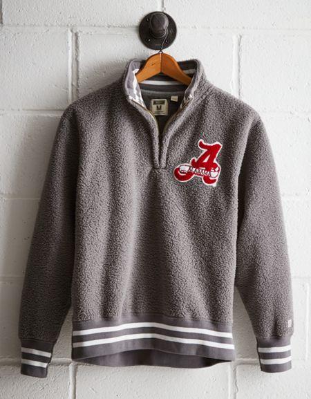 Tailgate Men's Alabama Sherpa Fleece Half-zip