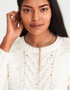 American Eagle Outfitters Ae Gold & White Chain Choker Necklace