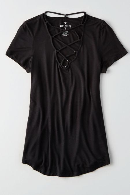 American Eagle Outfitters Ae Soft & Sexy Ring T-shirt