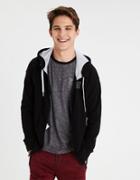 American Eagle Outfitters Ae Colorblock Full-zip Hoodie
