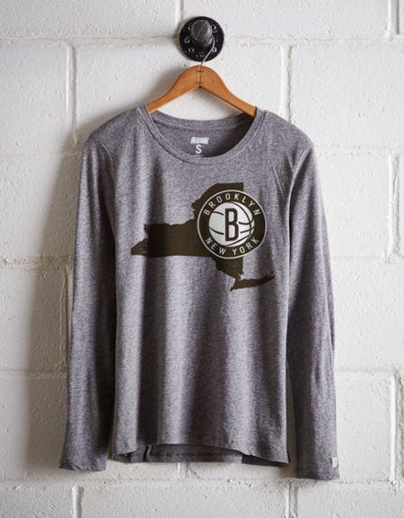 Tailgate Women's Brooklyn Nets Long Sleeve T-shirt