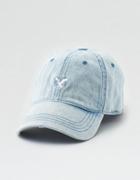 American Eagle Outfitters Ae Washed Denim Strapback Hat