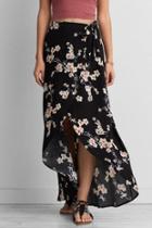 American Eagle Outfitters Ae Printed Wrap Maxi Skirt