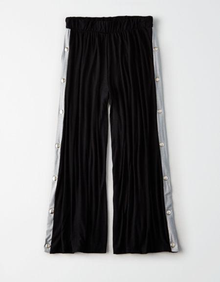 American Eagle Outfitters Don't Ask Why Ribbed Side Snap Cullote