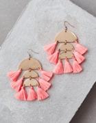 American Eagle Outfitters Ae Blush 3-tier Tassel Earrings