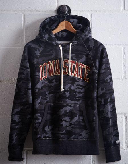 Tailgate Men's Iowa State Popover Camo Hoodie