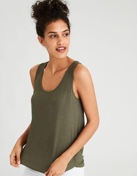 American Eagle Outfitters Ae Soft & Sexy Ribbed Tank Top