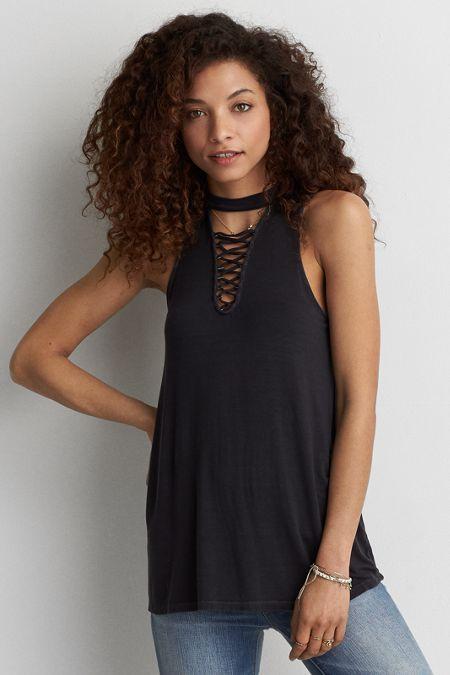 American Eagle Outfitters Ae Soft & Sexy Rings Tank