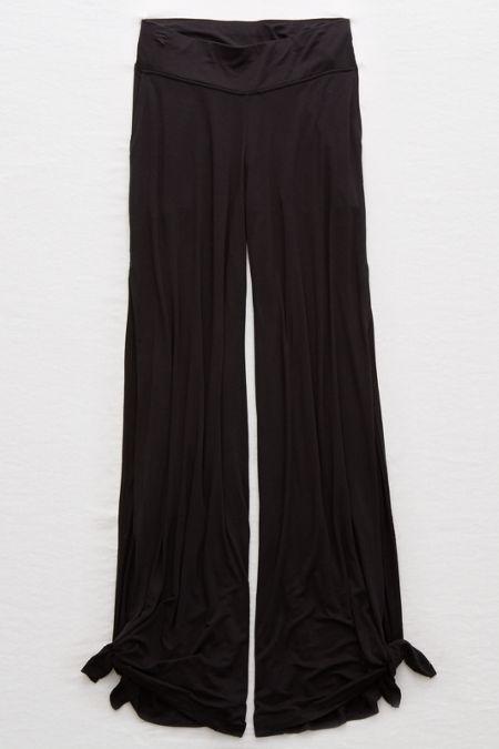 Aerie Wide Leg Tie Pant