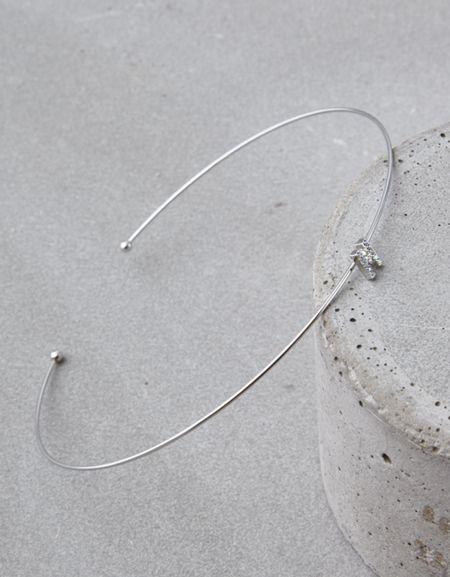 American Eagle Outfitters Ae Silver Initial Choker - M