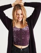 American Eagle Outfitters Ae Hook & Eye Corset Crop Top