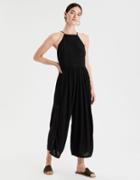 American Eagle Outfitters Ae High Neck Lace Jumpsuit