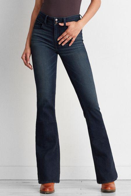 American Eagle Outfitters Ae Denim X Cafe Hi-rise Artist? Flare
