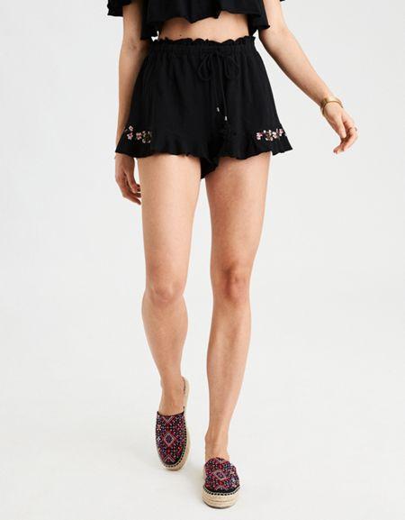 American Eagle Outfitters Ae Skirty Ruffle Short