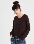 American Eagle Outfitters Ae Stitch Mix Fringe Sweater