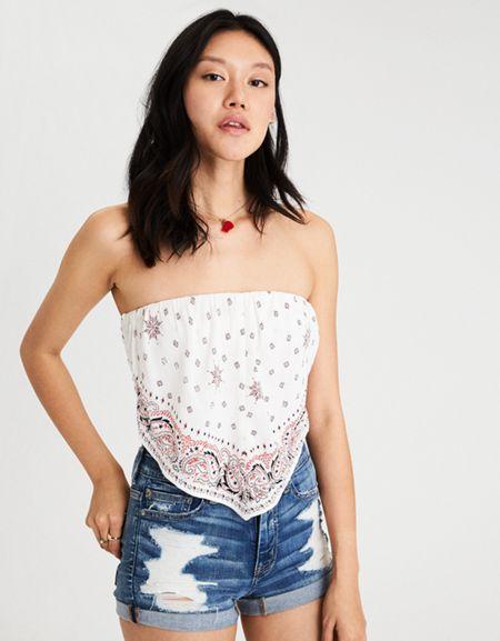American Eagle Outfitters Ae Bandana Top