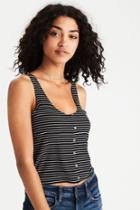 American Eagle Outfitters Ae Button Scoop Tank