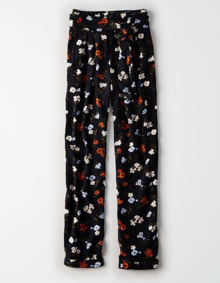 American Eagle Outfitters Ae Tapered Tie-waist Pant