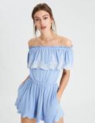 American Eagle Outfitters Ae 2405 Knit Ots Embroidered Romper