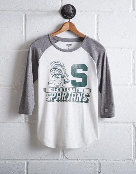 Tailgate Women's Michigan State Baseball Shirt